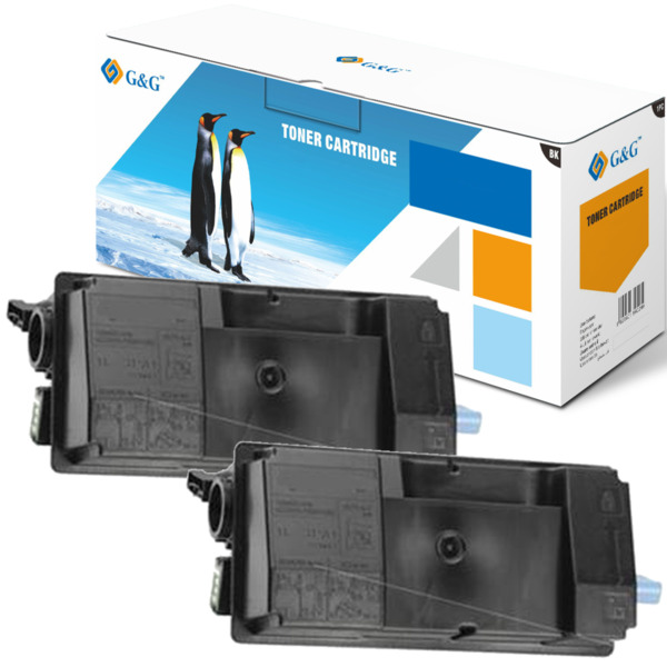 G&G TK3170 pack 2 cartuchos toner compatible con Kyocera 1T02T80NL0 / 1T02T80NL1
