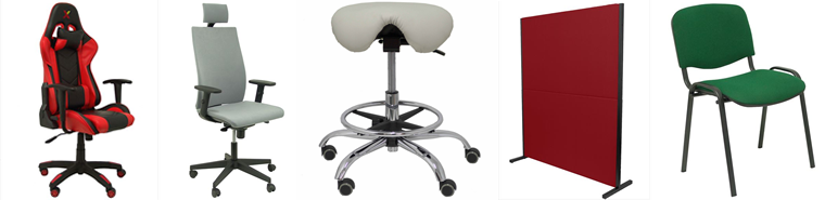 Sillas de oficina, biombos de oficina, taburetes de oficina, taburetes de bar