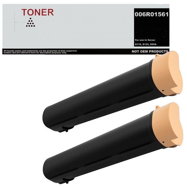 006R01561 pack 2 toner negro compatible con Xerox D95A / D110 / D125