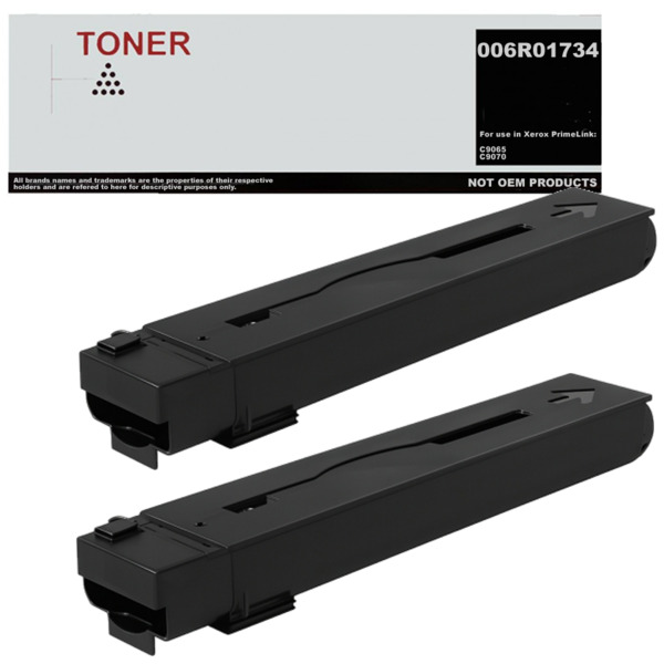 006R01734 pack 2 toner negro compatible con Xerox PrimeLink C9065 C9070