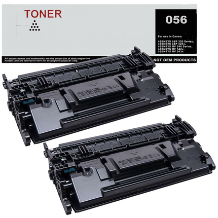 056 pack 2 toner negro compatible con Canon 3007C002