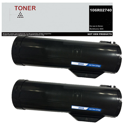 106R02740 / 106R02738 / 106R02736 pack 2 toner compatible con Xerox WorkCentre 3655