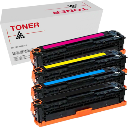 207X / 207A pack 4 toner generico HP W2210X / W2210A, W2211X / W2211A, W2212X / W2212A, W2213X / W2213A (con chip)