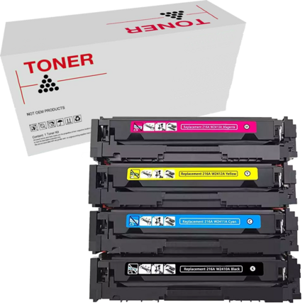 216A (con chip) pack 4 toner generico HP W2410A W2411A W2412A W2413A (216A)
