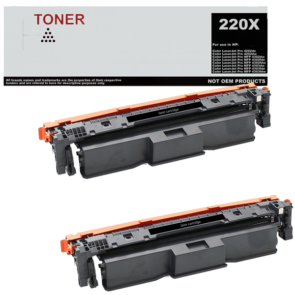 220X / 220A pack 2 toner negro compatible con HP W2200X