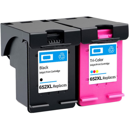 652XL Pack 2 tinteiro generico HP 652XL (F6V25AE F6V24AE) negro y Tricolor