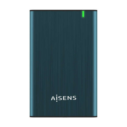 Aisens Caja Externa 2.5" para Discos Duros 9.5mm SATA I, II y III a USB 3.0/USB 3.1 GEN1 - Color Azul Pacifico
