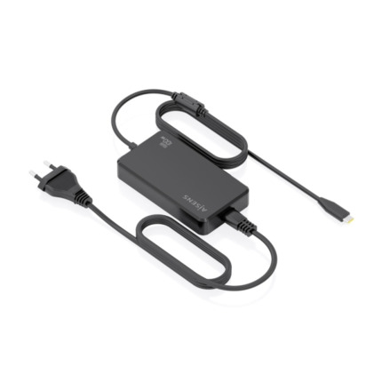 Aisens Cargador de Portatil GaN USB-C/PD 100W - Cable de 1.80m - Color Negro