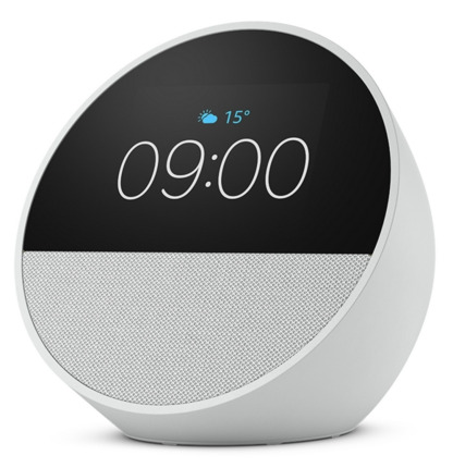 Amazon Echo Spot Altavoz y Despertador Inteligente - Sonido Potente e Intenso - Alexa - Color Blanco