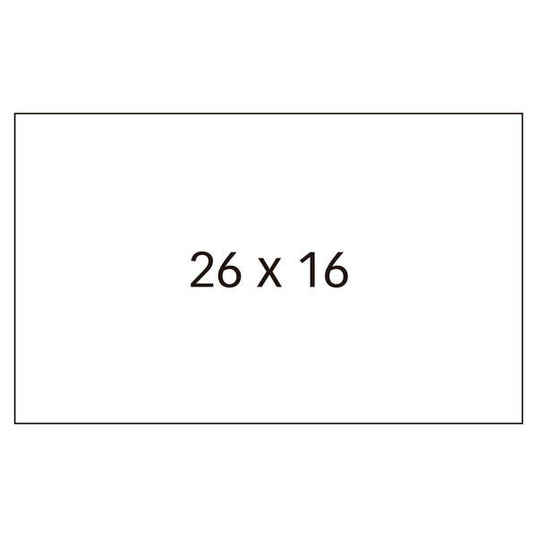 Apli Etiquetas Blancas para Maquinas Etiquetadoras de Precios de 2 Lineas - TamaÃ±o 26 x 16mm - Adhesivo Removible - Pack con 6
