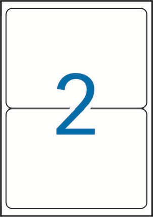 Apli Etiquetas Blancas Resistentes Intemperie 199.6 x 143.5mm 20 Hojas