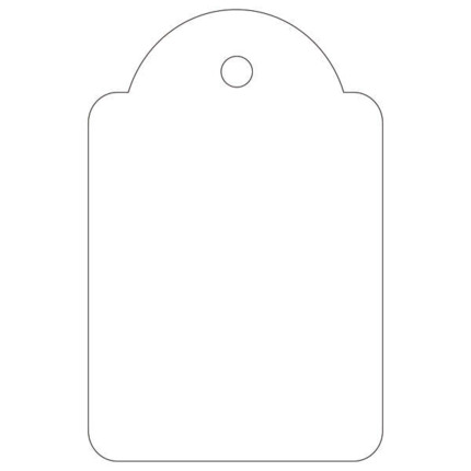 Apli Etiquetas Colgantes Blancas 28 x 43mm 100 U.
