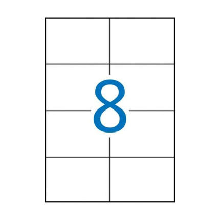 Apli Etiquetas Permanentes Blancas 105 x 74 mm - 500 Hojas