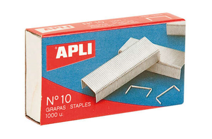 Apli Grapas Galvanizadas Plata Brillante - Ø 0.53mm - Precisas y Duraderas