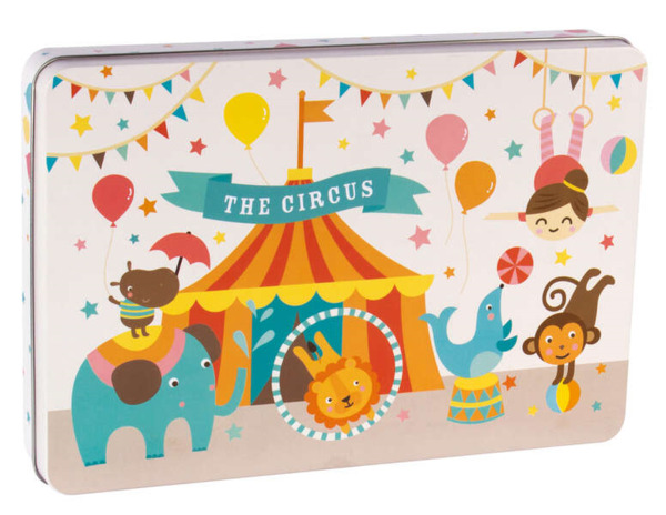 Apli Kids Puzzle Tematica Circo - 24 Piezas de 8x8cm - Diseño Exclusivo de Lily Lane - Facil Manejo para Niños - Carton de 2mm