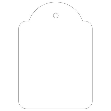 Apli Pack de 400 Etiquetas Colgantes 45x65mm - Agujero Preperforado - Con Hilo de Poliester Blanco - Color Blanco