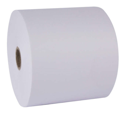 Apli Papel Electra Rollo - 57x65x12mm - Resistente al Agua y al Desgarro - Ideal para Etiquetas y Señalizacion - Blanco