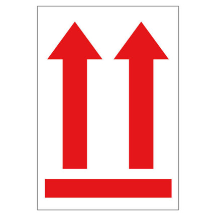 Apli Rollo de 200 Etiquetas Flecha Posicion Vertical 90x130mm