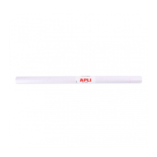 Apli Rollo de Polipropileno Transparente 1.5x0.50m - Adhesivo Reposicionable - Sistema Easy Peel - Cuadricula de Precision - Alt