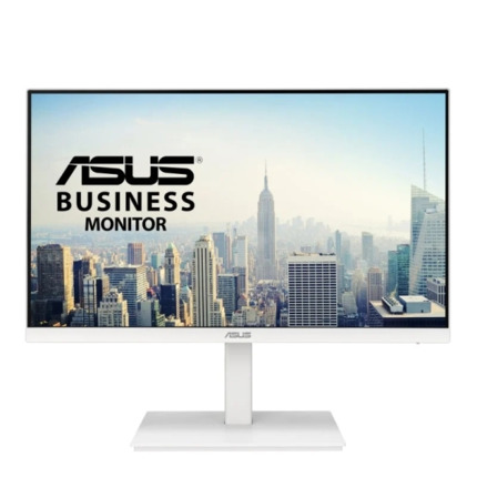 Asus Monitor 23.8" IPS LED FullHD 1080p 75Hz - Respuesta 5ms - Ajustable en Altura y Giratorio - Angulo de Vision 178Â° - 16:9 - Altavoces - HDMI, DPort - VESA 100x100mm - Color Blanco