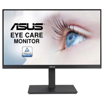 Asus Monitor 23.8" IPS LED FullHD 1080p 75Hz - Respuesta 5ms - Ajustable en Altura y Giratorio - Angulo de Vision 178Â° - 16:9 - Altavoces - HDMI, DPort - VESA 100x100mm - Color Negro
