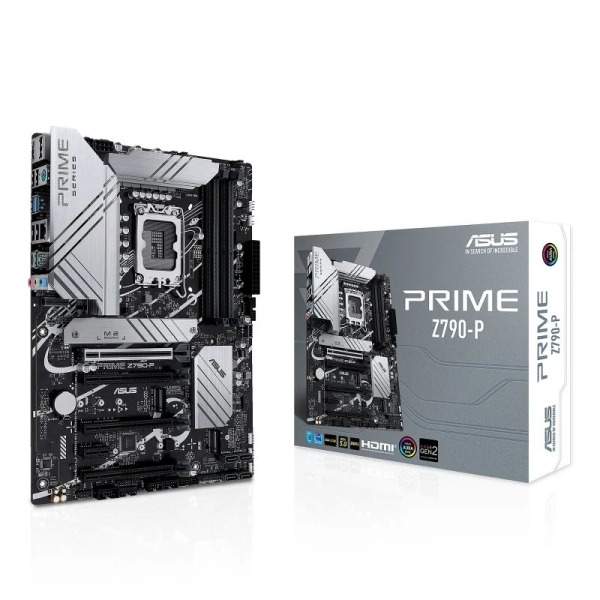 Asus Prime Z790-P Placa Base Intel 1700 - HDMI, DisplayPort, PCIe 3.0, 4.0 y 5.0 M2, 4x Sata III, USB 2.0, 3.2, USB-C, RJ-45
