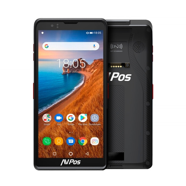 AVPos Capturador PDA DC60 6" OctaCore - 4GB - 64GB - WIFI BT NFC 4G  - 5000mAh - Escaner de Codigos de Barras 2D - Funda Rugeriz