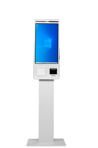 AVPos Kiosko Autoservicio Suelo FK27 - 27 Pulgadas Tactil - I5 - 8GB Memoria - SSD 256GB - Escaner 2D - Impresora Termica - Colo