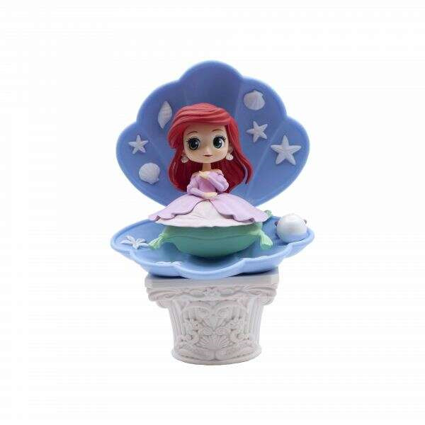 Banpresto Disney Characters Q Posket La Sirenita Ariel Ver.A Pink Dress Style - Figura de Coleccion - Altura 12cm aprox. - Fabri