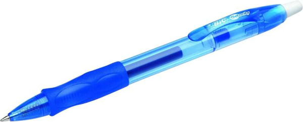 Bic Gel-ocity Original Boligrafo de Tinta Gel Retractil - Punta Media de 0.7mm - Recargable - Grip de Goma - Clip de Plastico -