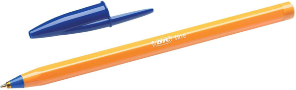 Bic Orange Original Fine Boligrafo de Bola - Punta Redonda de 0.8mm - Trazo de 0.30mm - Tinta con Base de Aceite - Cuerpo Naranj