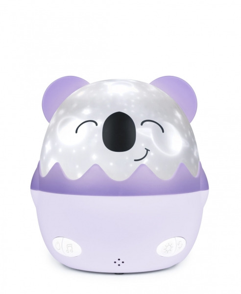 Bigben Kids Luz Nocturna Musical - Proyector 360Â° - 13 Proyecciones - 8 Melodias - Control Remoto - Inalambrica y Recargable -