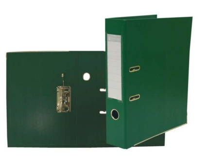 Bismark Archivador A-Z en PVC de Gran Resistencia - Tarjetero en el Lomo - Cartoneras Metalicas en el Borde Inferior - Mecanismo de Palanca - Formato Fº