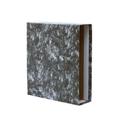 Bismark Funda para Archivador A-Z Folio - Carton Forrado - Color Negro Jaspeado