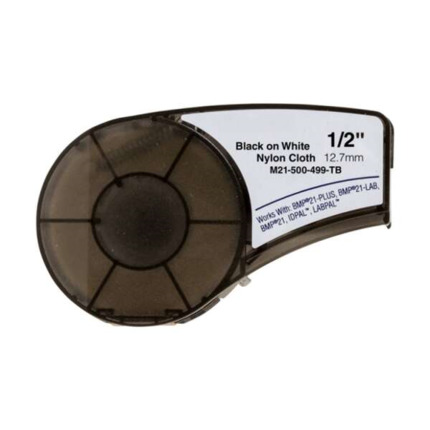 BRADY BMP21 NEGRO/BLANCO ETIQUETAS DE NYLON GENERICAS M21-500-499-TB