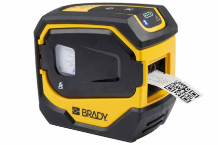 Brady M511 Impresora de Etiquetas Portatil Bluetooth - Resolucion 300ppp - Anchura Maxima de la Etiqueta 38.10mm - Color Amarillo/Negro