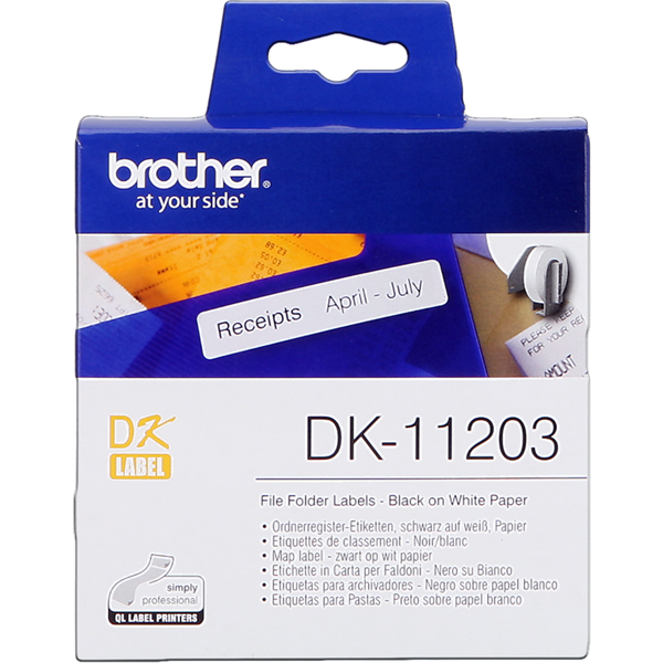 Brother DK-11203 Impresion de etiquetas original