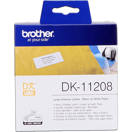 Brother DK-11208 Impresion de etiquetas original