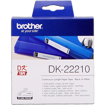Brother DK-22210 Etiquetas Cinta continua, 29 mm x 30,48 m blanco original