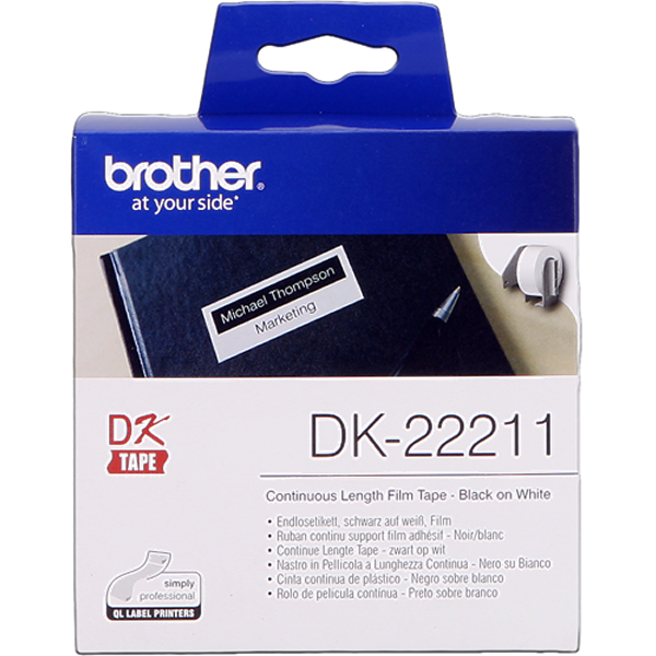 Brother DK-22211 Etiquetas Cinta continua, 29 mm x 15,24 m blanco original