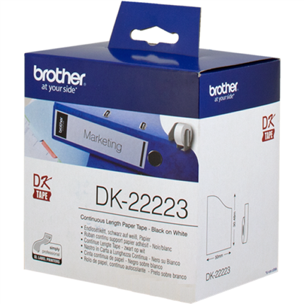 Brother DK-22223 Etiquetas continuo, 50 mm x 30,48 m blanco original