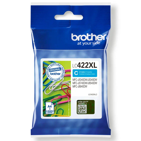 Brother LC422XL Cyan Cartucho de Tinta Original - LC422XLC