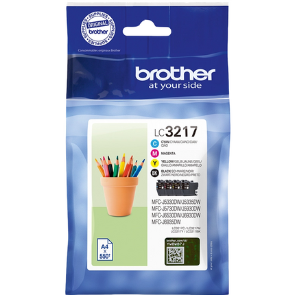 Brother multipack KCMY LC-3217 LC3217VALDR original