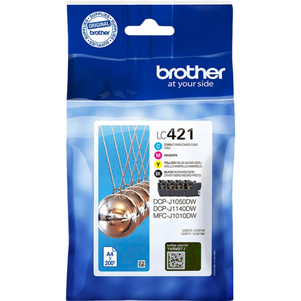 Brother multipack KCMY LC-421 LC421VAL ~800 pag original