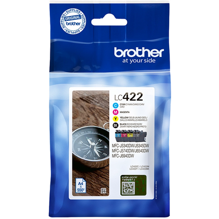 Brother multipack KCMY LC-422 LC422VAL ~2200 pag original