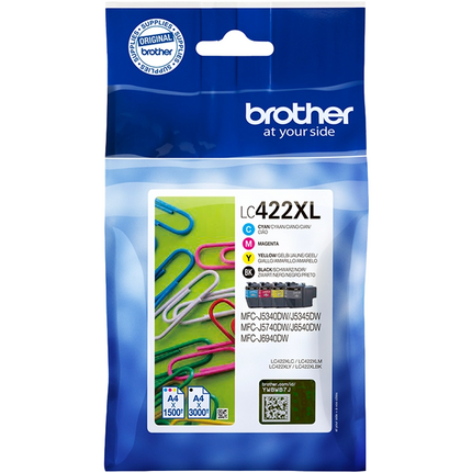 Brother multipack KCMY LC-422XL LC422XLVAL ~7500 pag original