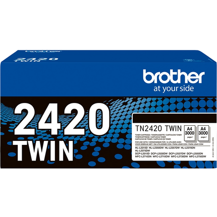Brother multipack negro TN-2420TWIN 2420 ~3000 pag original