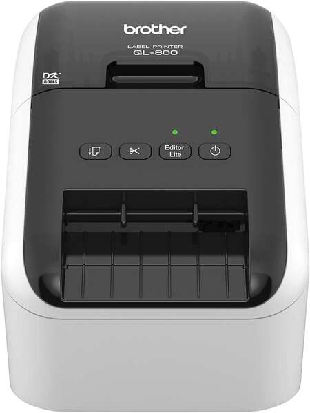 Brother QL800 Impresora Profesional Termica de Etiquetas USB - 93 Etiquetas por min. - Resolucion 300x600ppp - Impresion a Negro