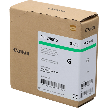 Canon cartucho de tinta Verde PFI-2300g 5284C001 330ml original