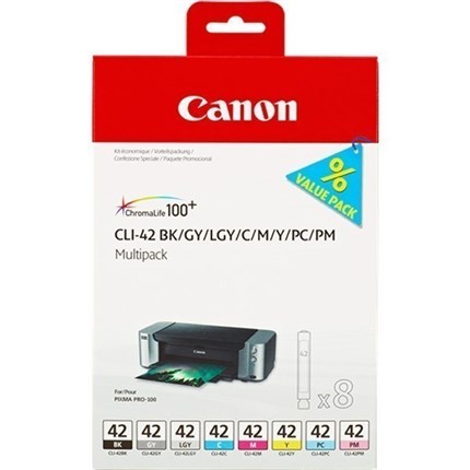 Canon CLI-42multi (6384B010) bk +c +m +y +gy +pc +pm +lgy original